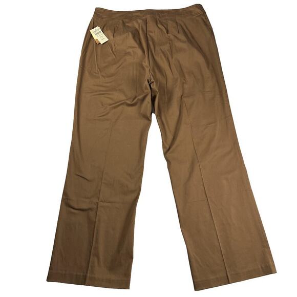 Coldwater Creek Contour Waist Sateen Pant Caramel Brown Size 18W - Picture 3 of 10
